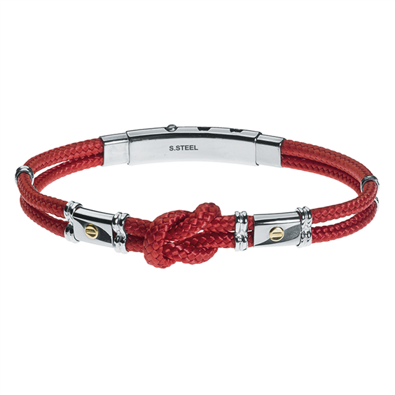 Bracelet Rosso Amante Man in Steel UBR121RO - UBR121RO